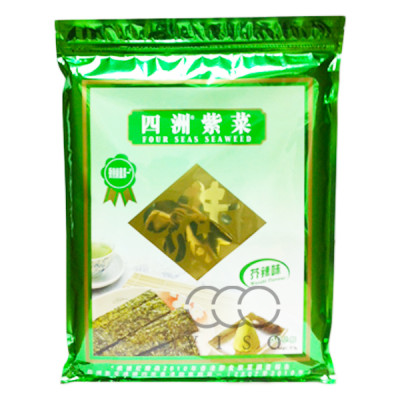 四洲大片紫菜 (芥辣味) 50小包